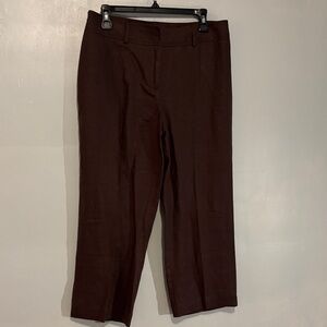 Style & Co. Dark Brown Capri Dress Pants